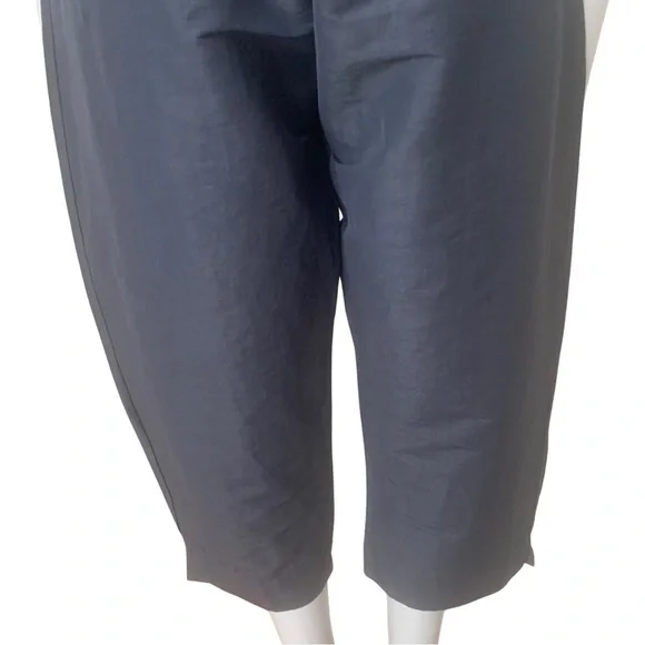 BRYN WALKER Wide Leg Pull On Dark Blue Capri Pants Size Small - Picture 6 of 16